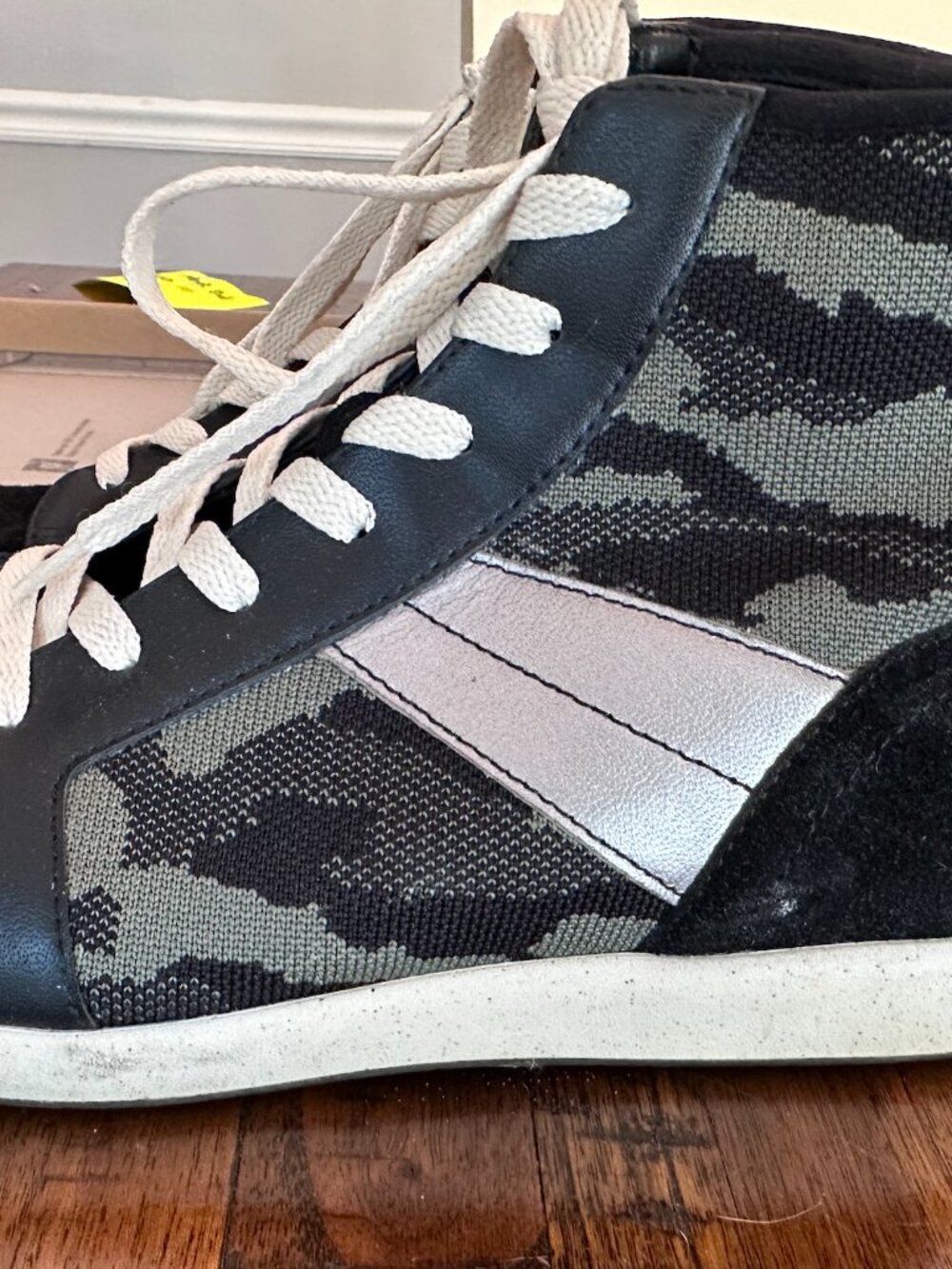 Sanctuary Major Camo High Top Sneakers Fatigue Multi Size 9
